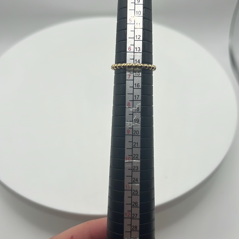 334. Qudo 18k Gold Plated Stackable Ring With Swa… - image 4